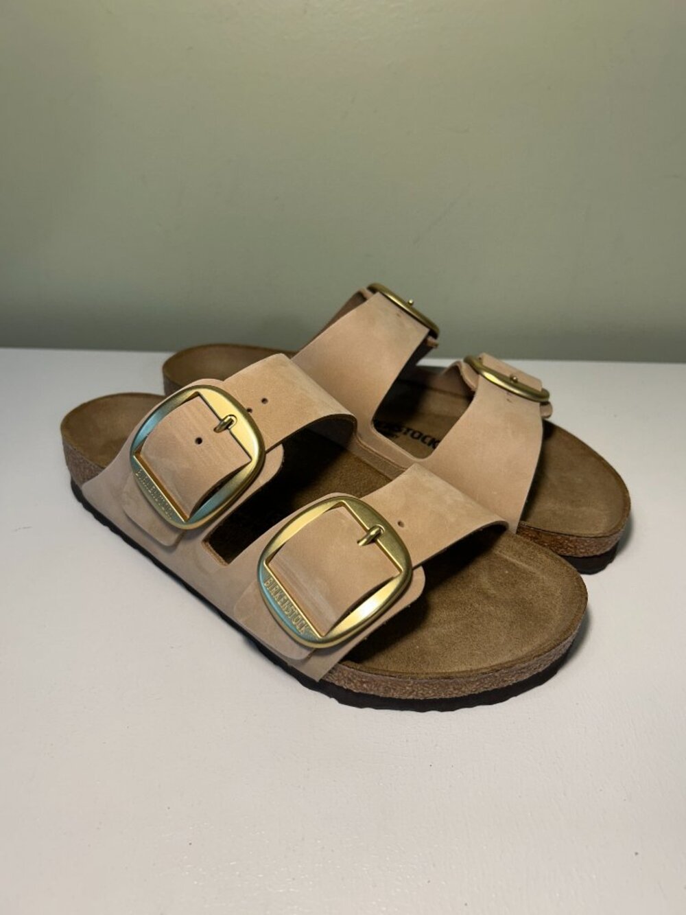 Birkenstock Women's Arizona Big Buckle Nubuck Leather Sandals - Picture 8 of 16